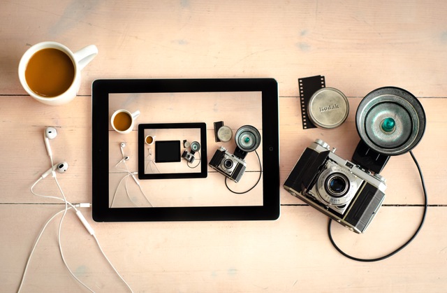 camera tablet coffee table