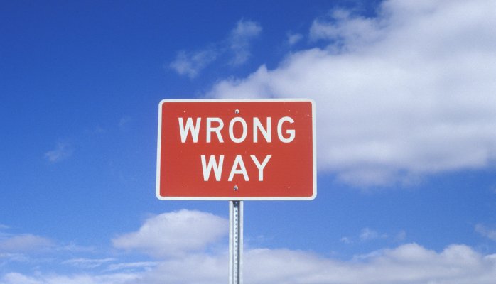 Startup pivot pivoting wrong way sign