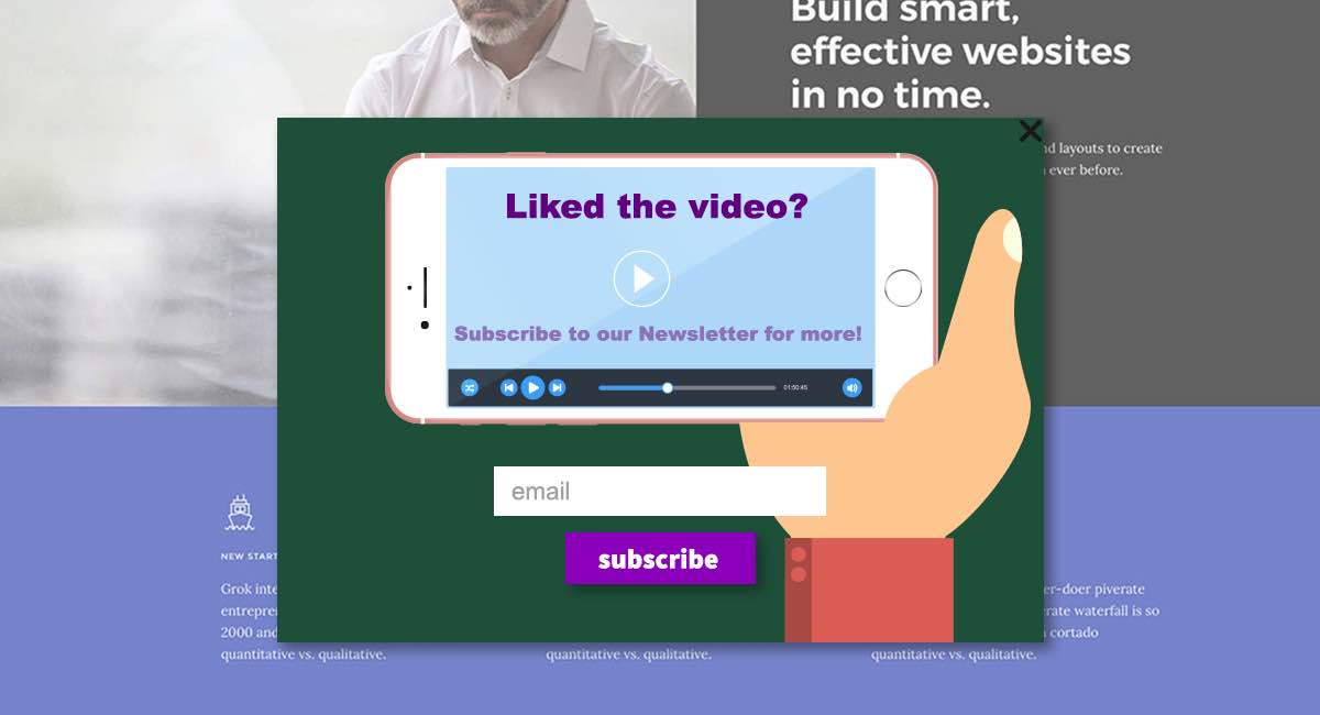 Video Subscription Popup