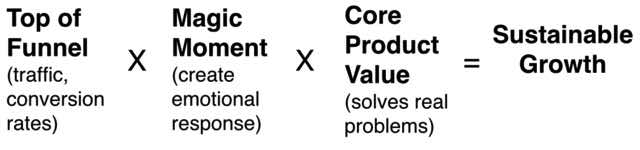 Sustainable startup growth model