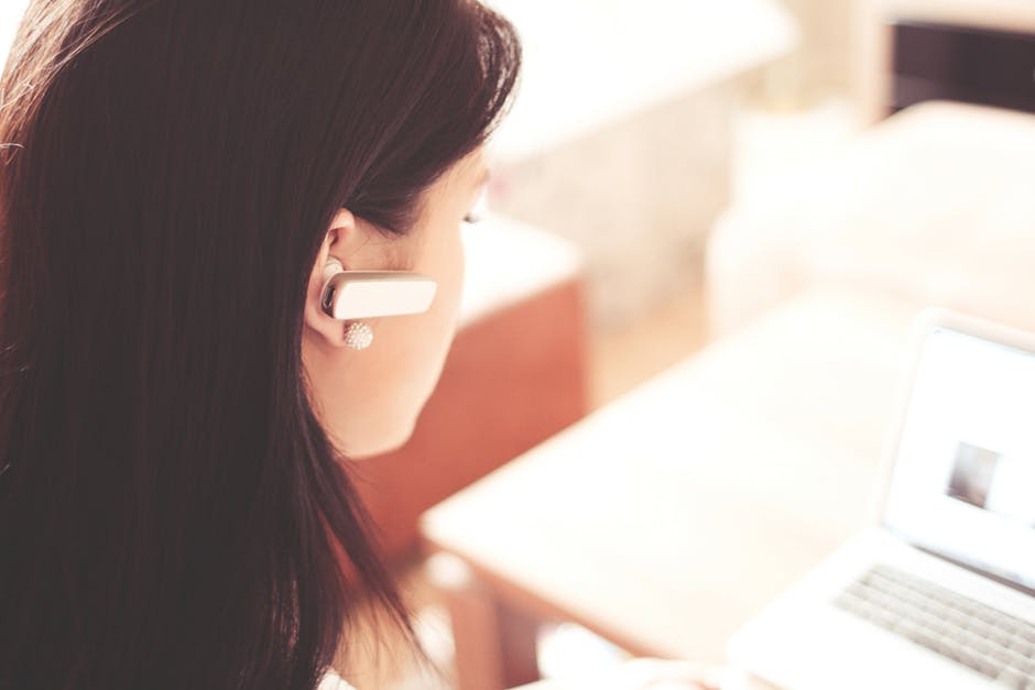 Customer Service Woman Phone Earing