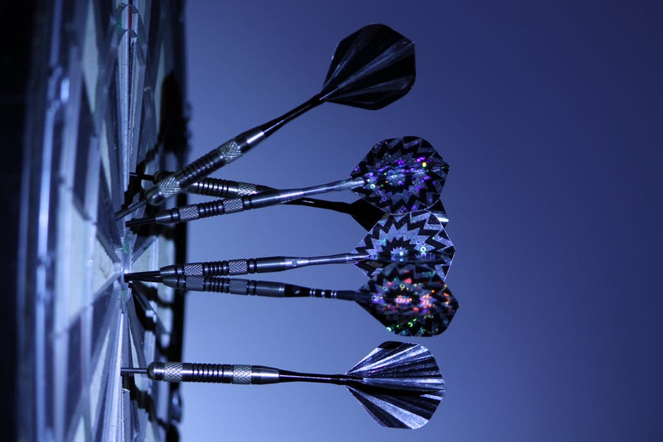 Target darts arrow blue Targeting