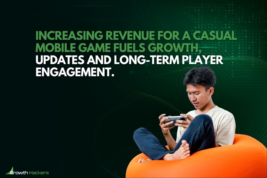 Increasing revenue for a casual mobile game fuels growth updates and long-term player engagement