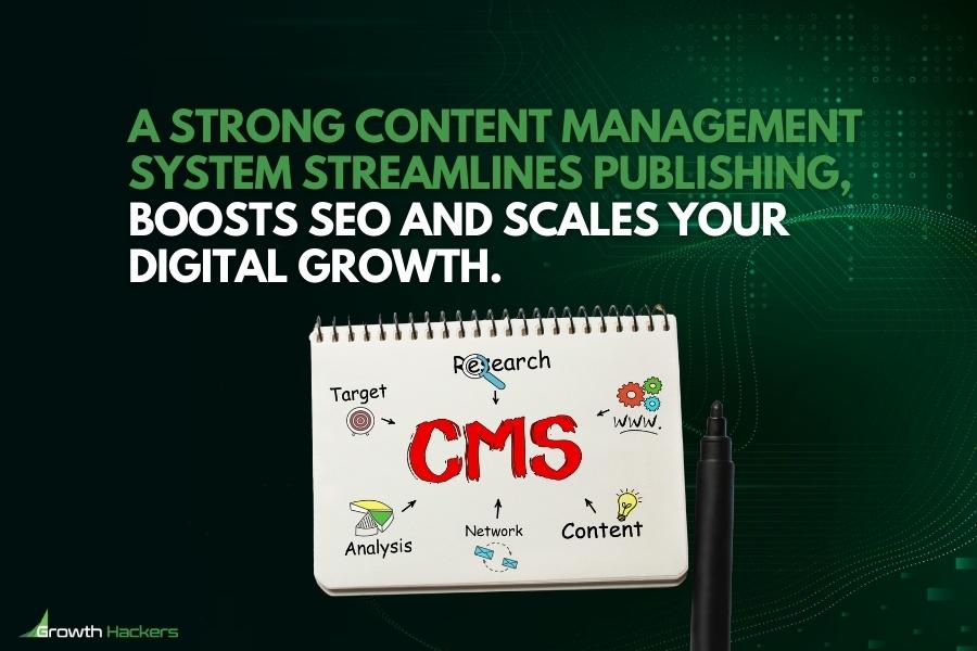 A strong content management system streamlines publishing boosts SEO and scales your digital growth