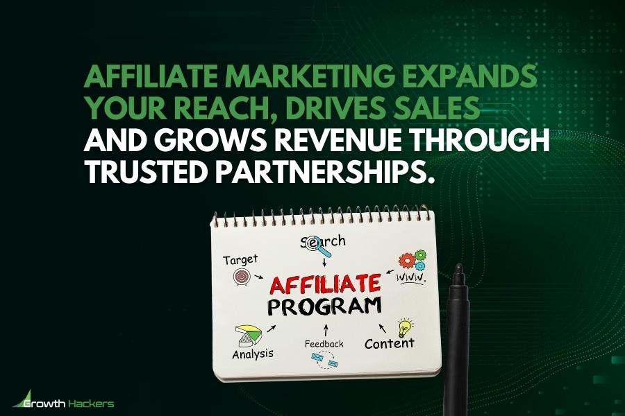 Affiliate marketing expands your reach drives sales and grows revenue through trusted partnerships