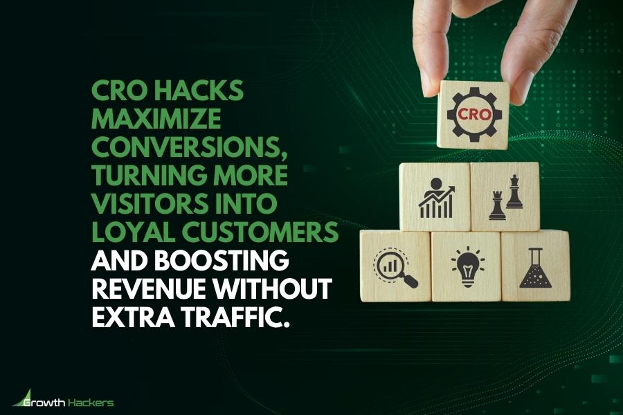 CRO hacks maximize conversions turning more visitors into loyal customers and boosting revenue without extra traffic