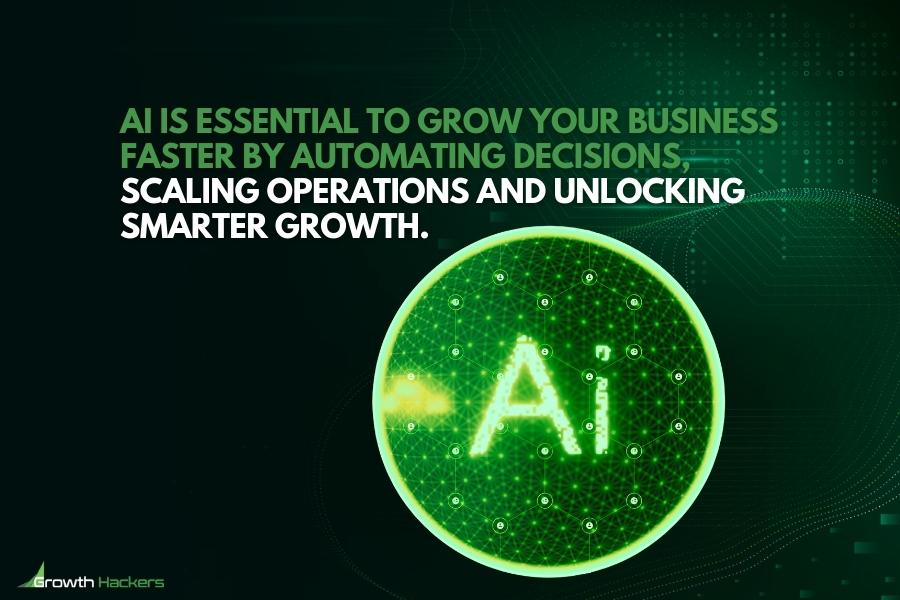 AI is essential to grow your business faster by automating decisions scaling operations and unlocking smarter growth