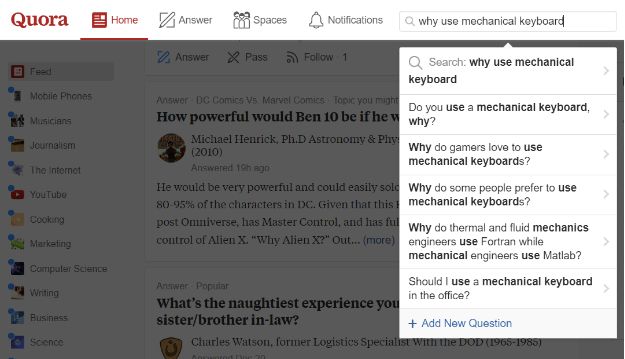 Quora A&A Questions Answers Forum