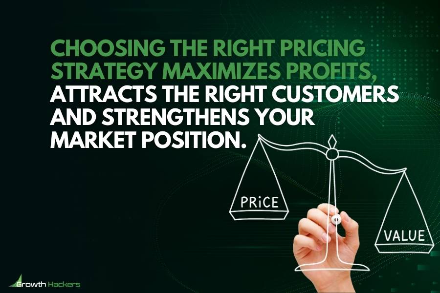 Choosing the right pricing strategy maximizes profits attracts the right customers and strengthens your market position