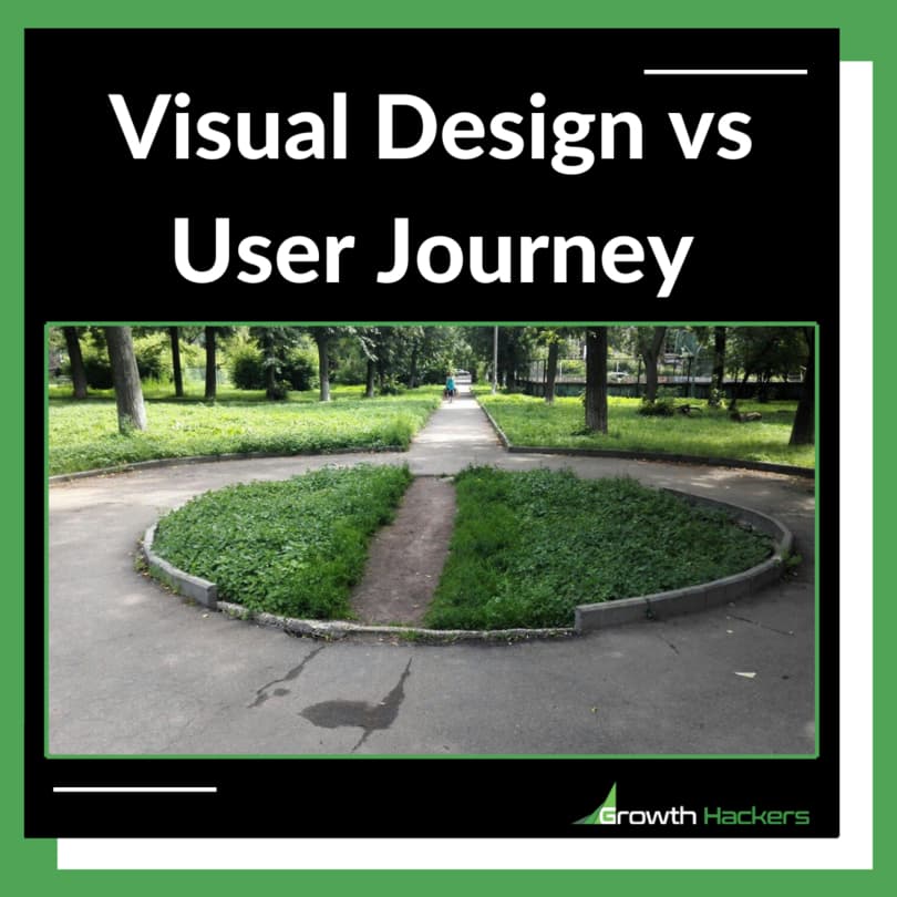Visual Design vs User Journey User Experience UX Customer Interface