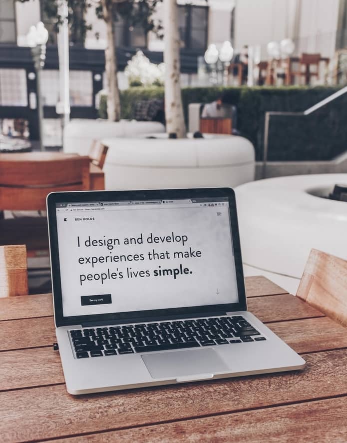 User Experience Quote Design Develop Simple Life Laptop
