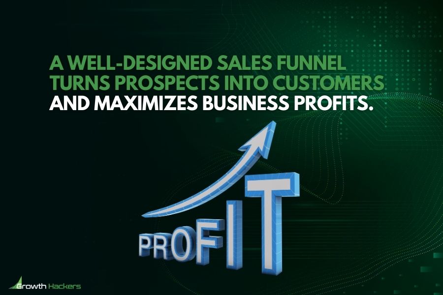 A well-designed sales funnel turns prospects into customers and maximizes business profits