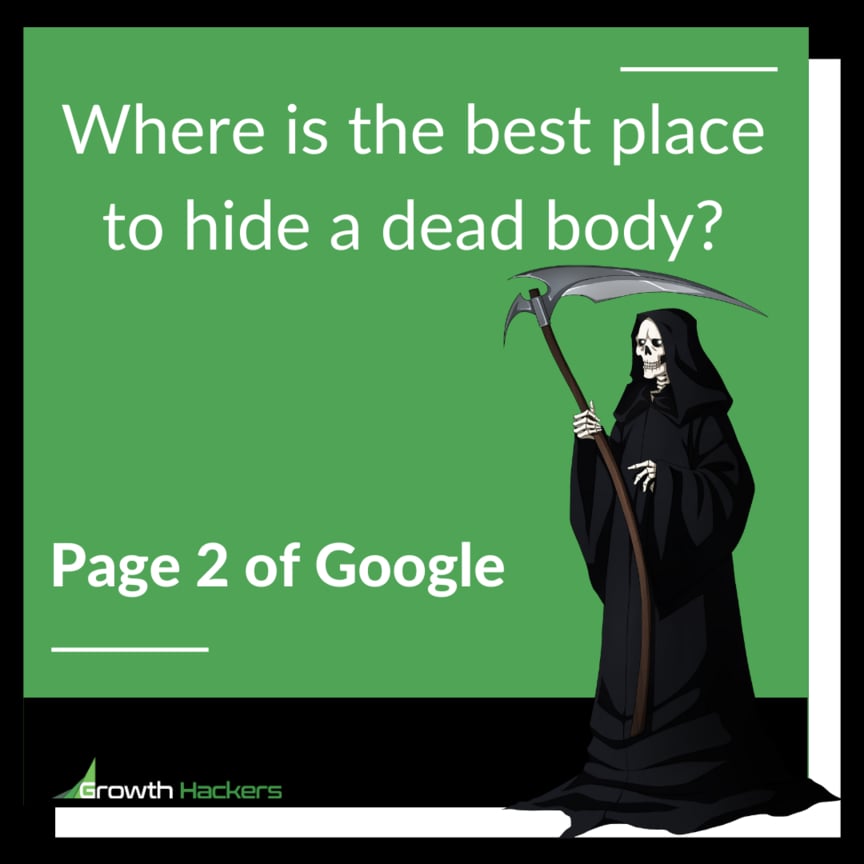 Where is the best place to hide a dead body? Page 2 of Google