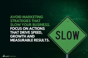 Avoid marketing strategies that slow your business focus on actions that drive speed growth and measurable results