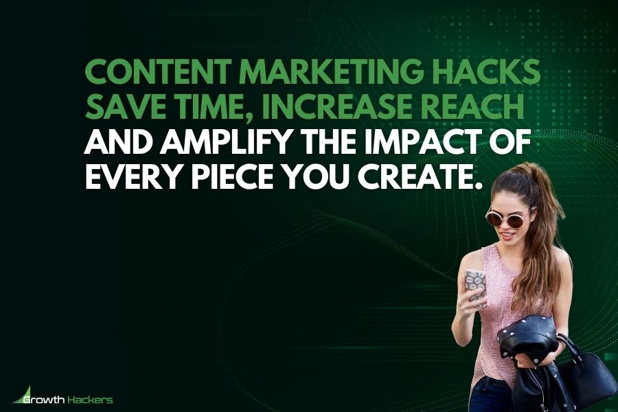 Content marketing hacks save time increase reach and amplify the impact of every piece you create