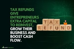 Tax refunds give entrepreneurs extra capital to reinvest grow their business and boost cash flow