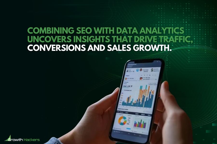 Combining SEO with data analytics uncovers insights that drive traffic conversions and sales growth
