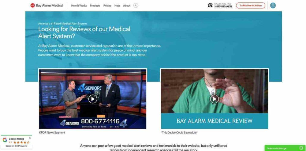 social proof bay alarm medical