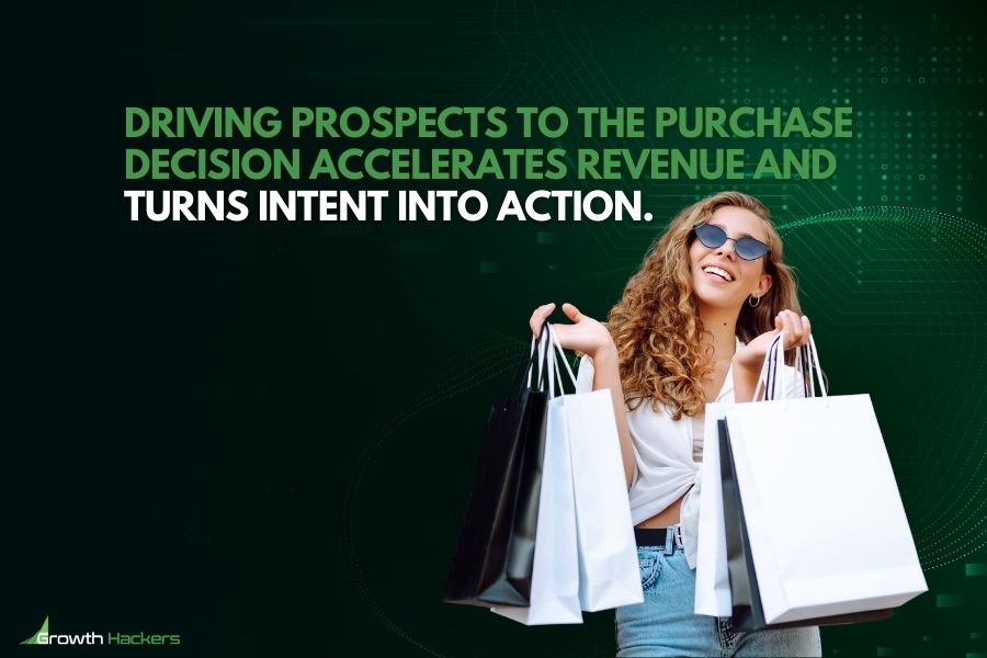 Driving prospects to the purchase decision accelerates revenue and turns intent into action