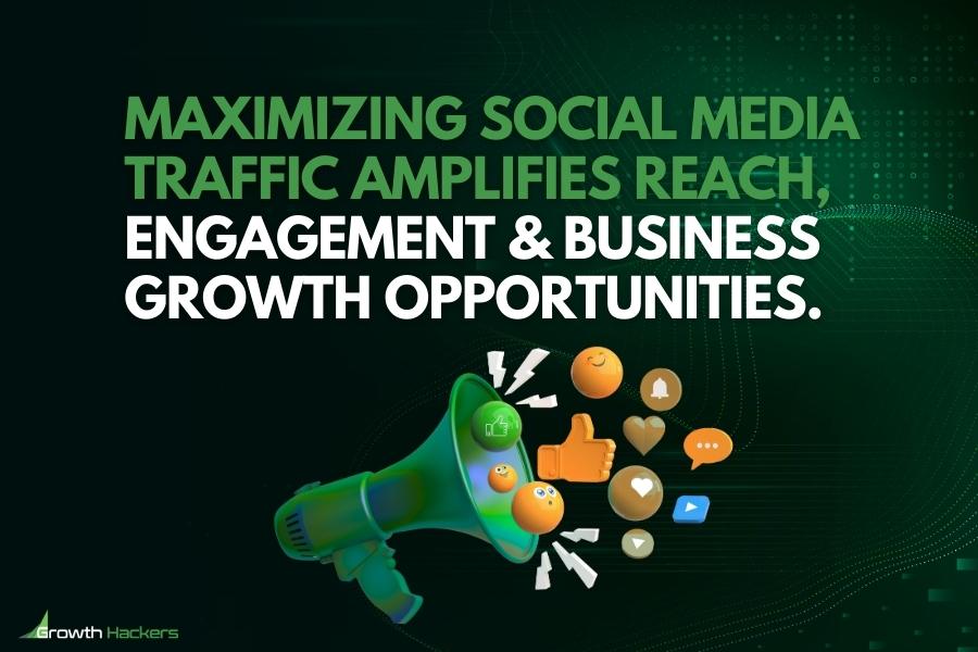 Maximizing social media traffic amplifies reach engagement and business growth opportunities