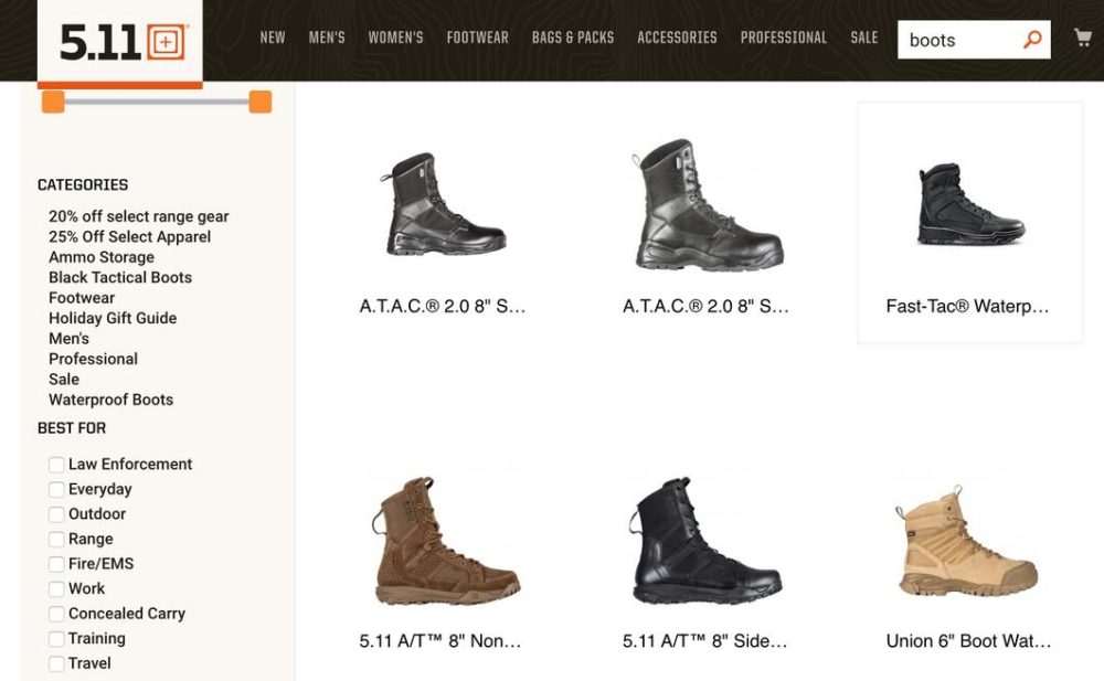 511 Tactical Online Shopping e-commerce Store