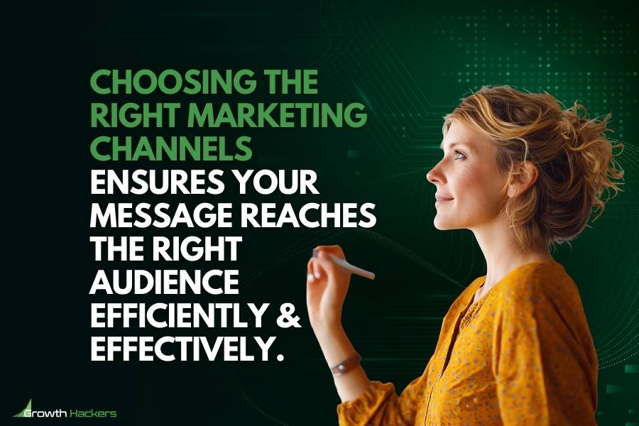 Choosing the right marketing channels ensures your message reaches the right audience efficiently and effectively