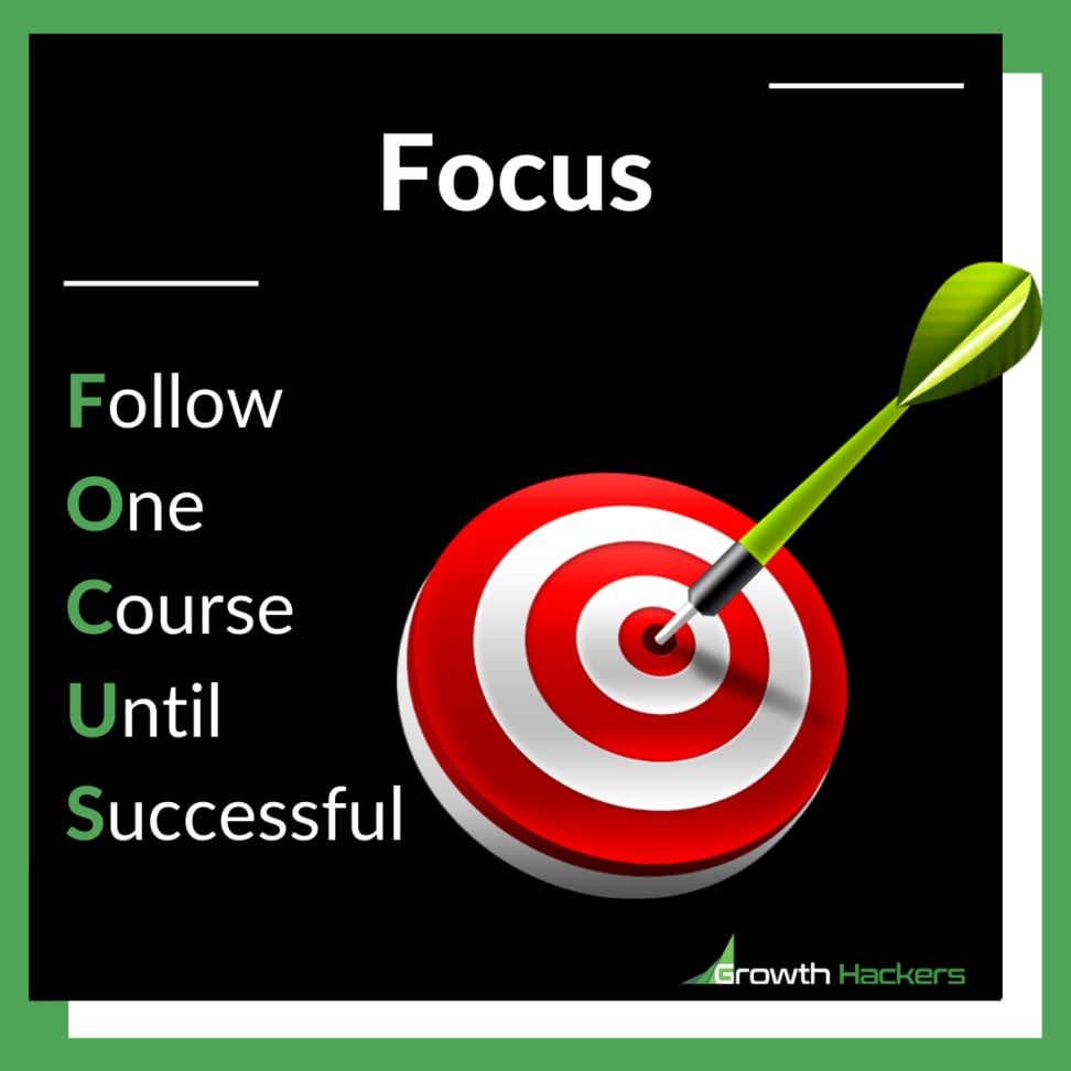 Focus Follow One Course Until Successful