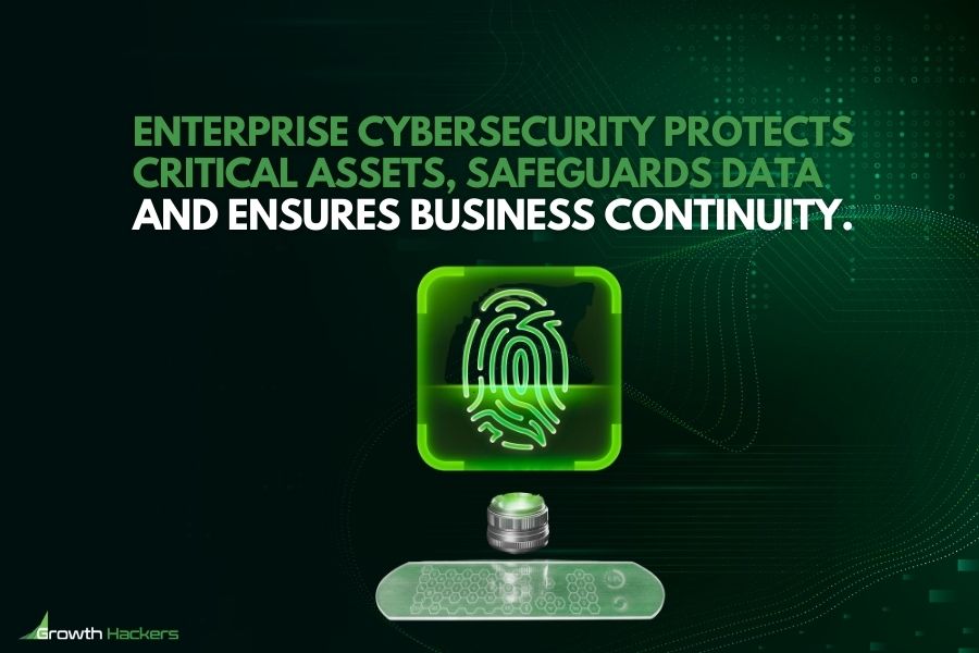 Enterprise cybersecurity protects critical assets safeguards data and ensures business continuity