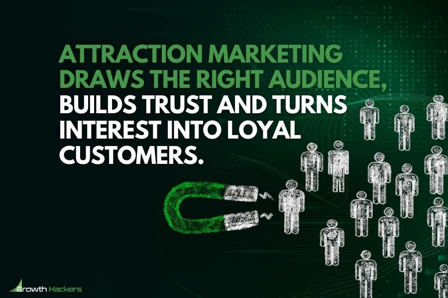 Attraction marketing draws the right audience builds trust and turns interest into loyal customers