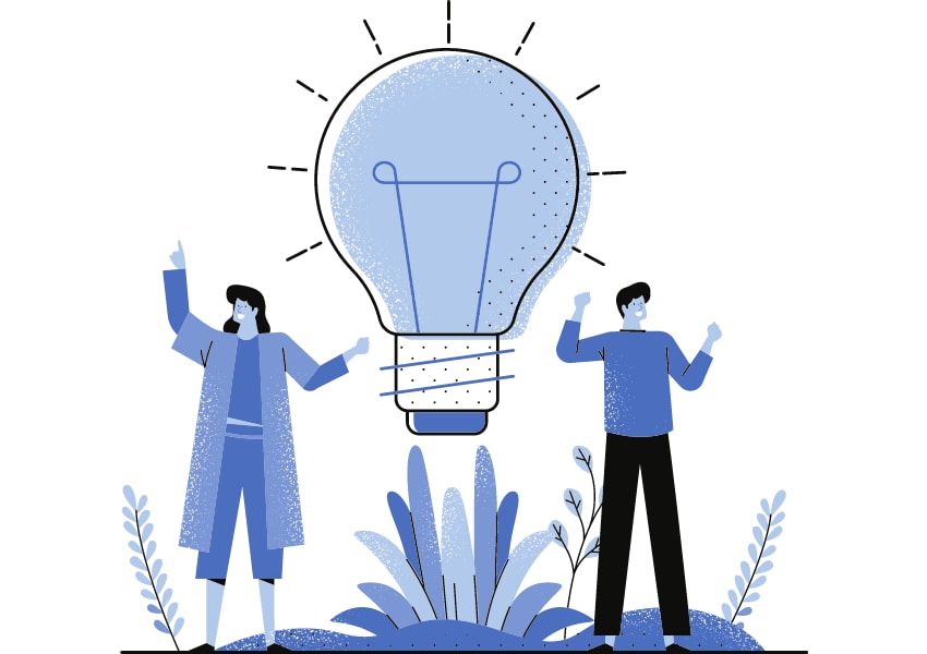 Digital Marketing Idea Lightbulb