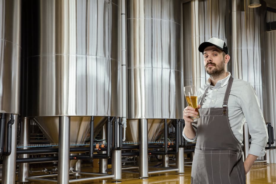Profit Margin Brewery Business Professional Brewer Man