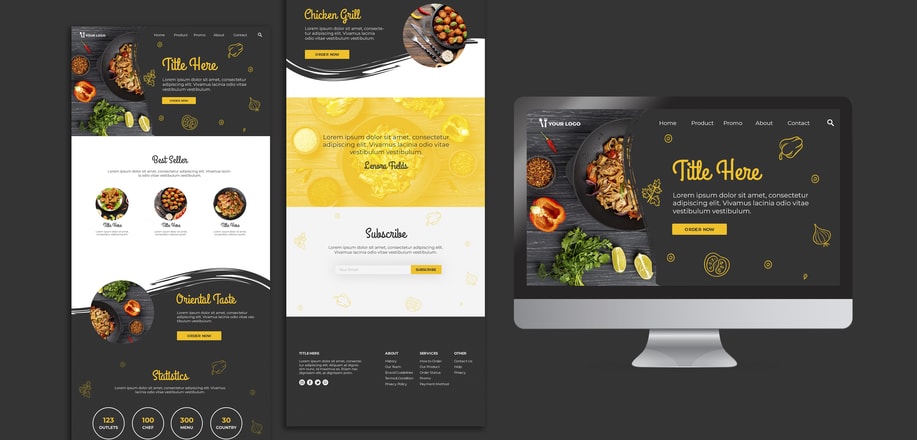 Restaurant Sample Landing Page