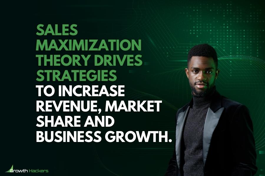 Sales maximization theory drives strategies to increase revenue market share and business growth