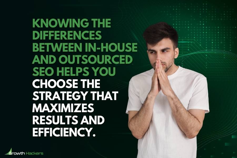 Knowing the differences between in-house and outsourced SEO helps you choose the strategy that maximizes results and efficiency