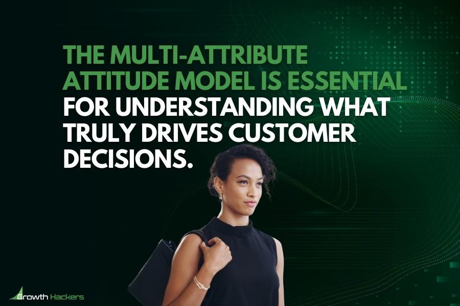 The multi-attribute attitude model is essential for understanding what truly drives customer decisions