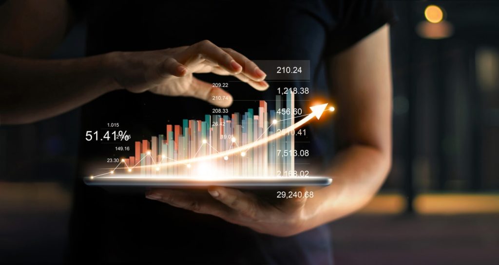 Business Growth Sales Funnel Charts Numbers