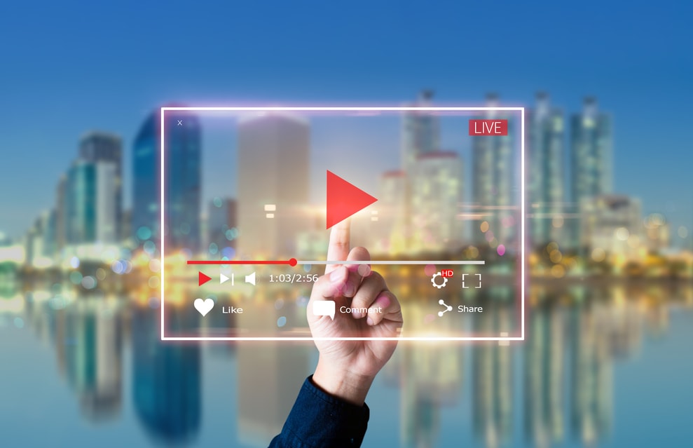 Hand Live Video Marketing Landscape