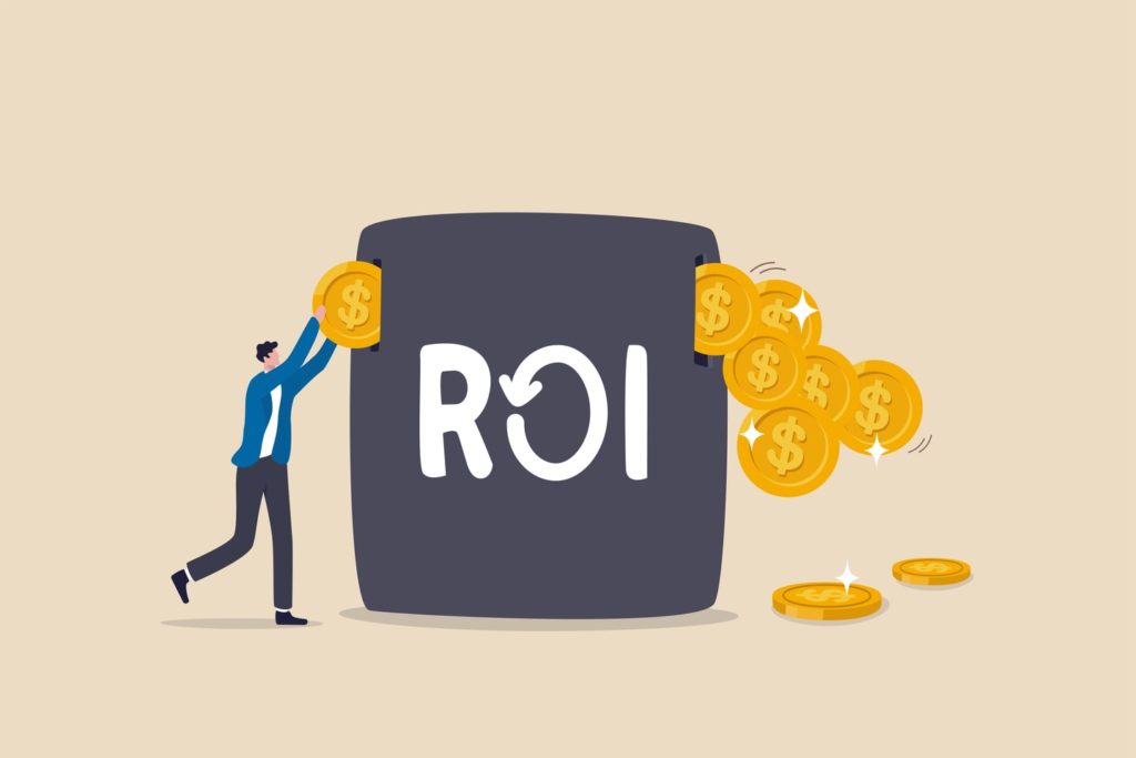 ROI Return on Investment Money Coins