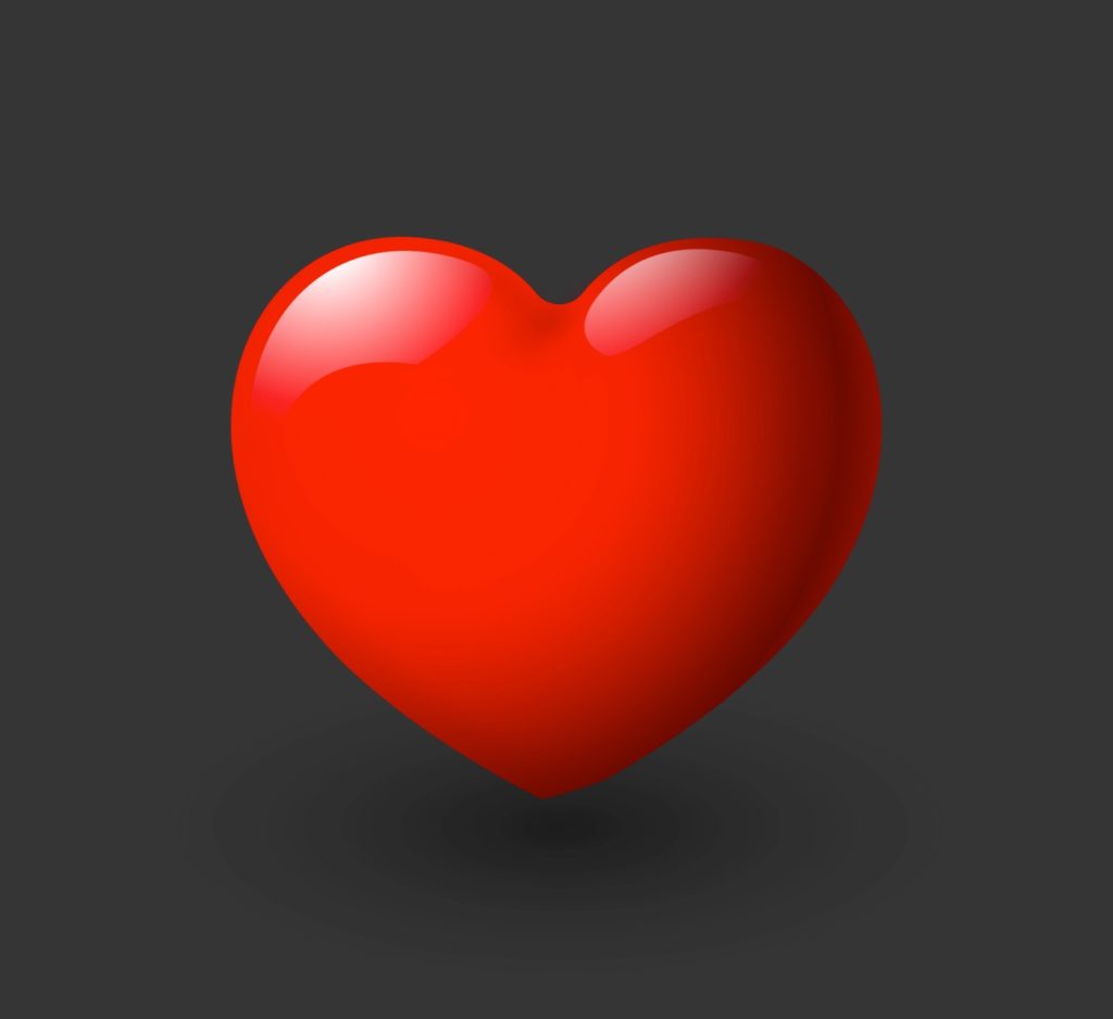 Red 3D Heart Happiness Engagement Adoption Retention Task Success