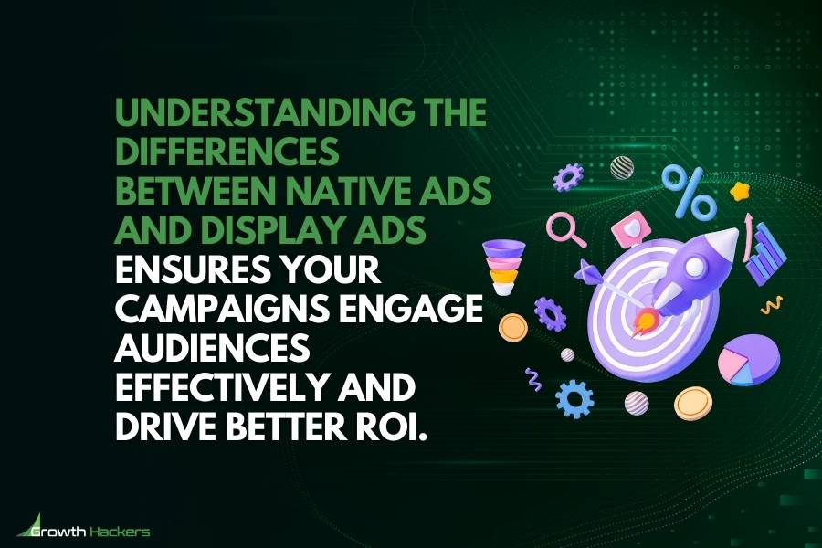 Understanding the differences between native ads and display ads ensures your campaigns engage audiences effectively drive better ROI