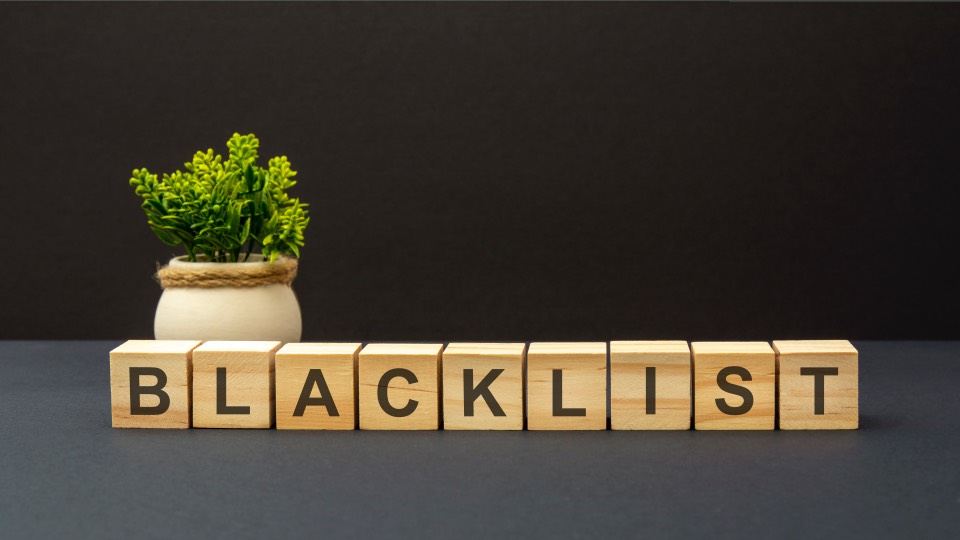 Blacklist Blacklisted Logos Wooden Blocks Letters
