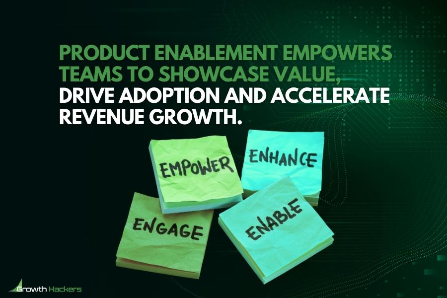 Product enablement empowers teams to showcase value drive adoption and accelerate revenue growth