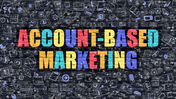 Account Based Marketing ABM Colorful Letters