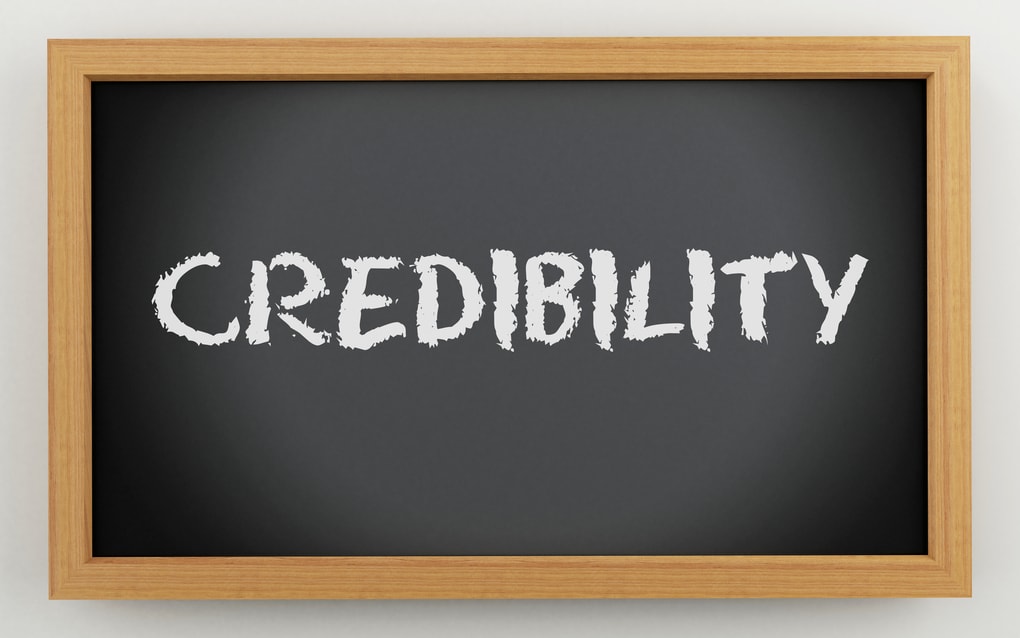 Credibility Chalboard Blackboard Trust