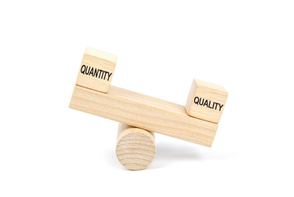 Quality vs Quantity Balance Sacrifice
