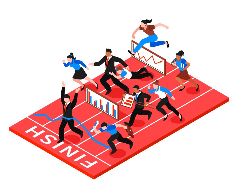 Stay Ahead of the Competition Business Race