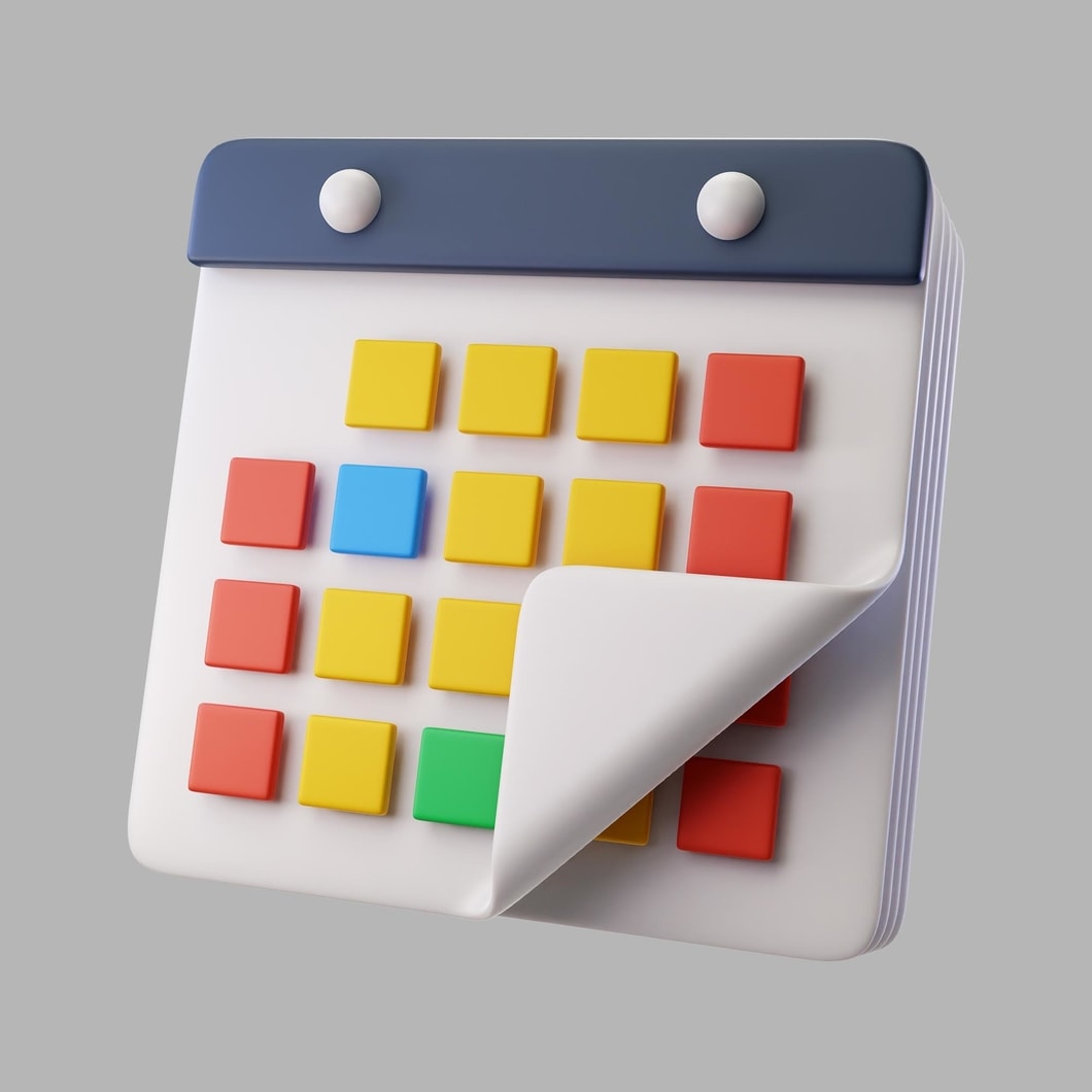 Time Management Calendar Schedule Productivity 3D