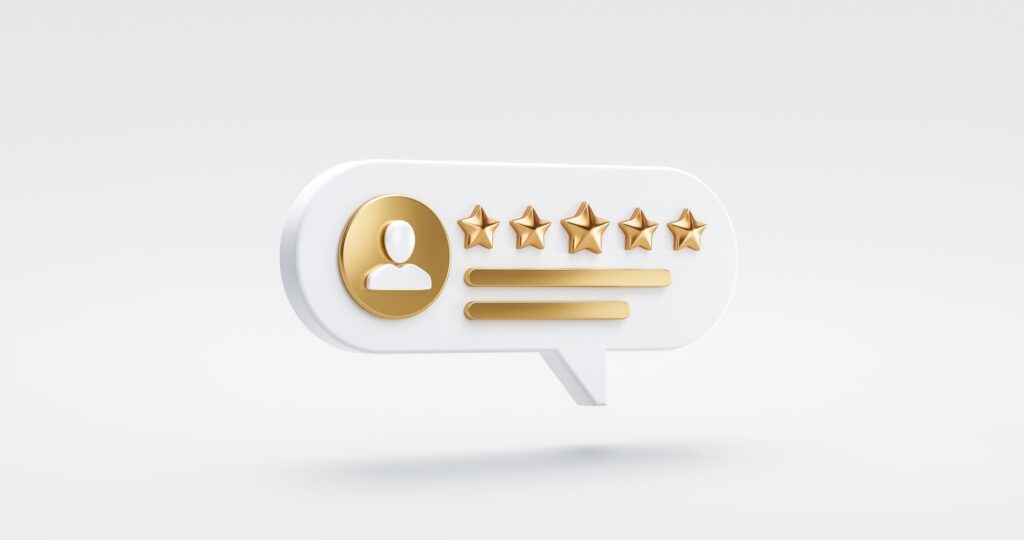 Customer Reviews 5 Gold Stars Success Satisfaction Feedback