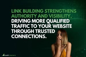 Link building strengthens authority and visibility driving more qualified traffic to your website through trusted connections