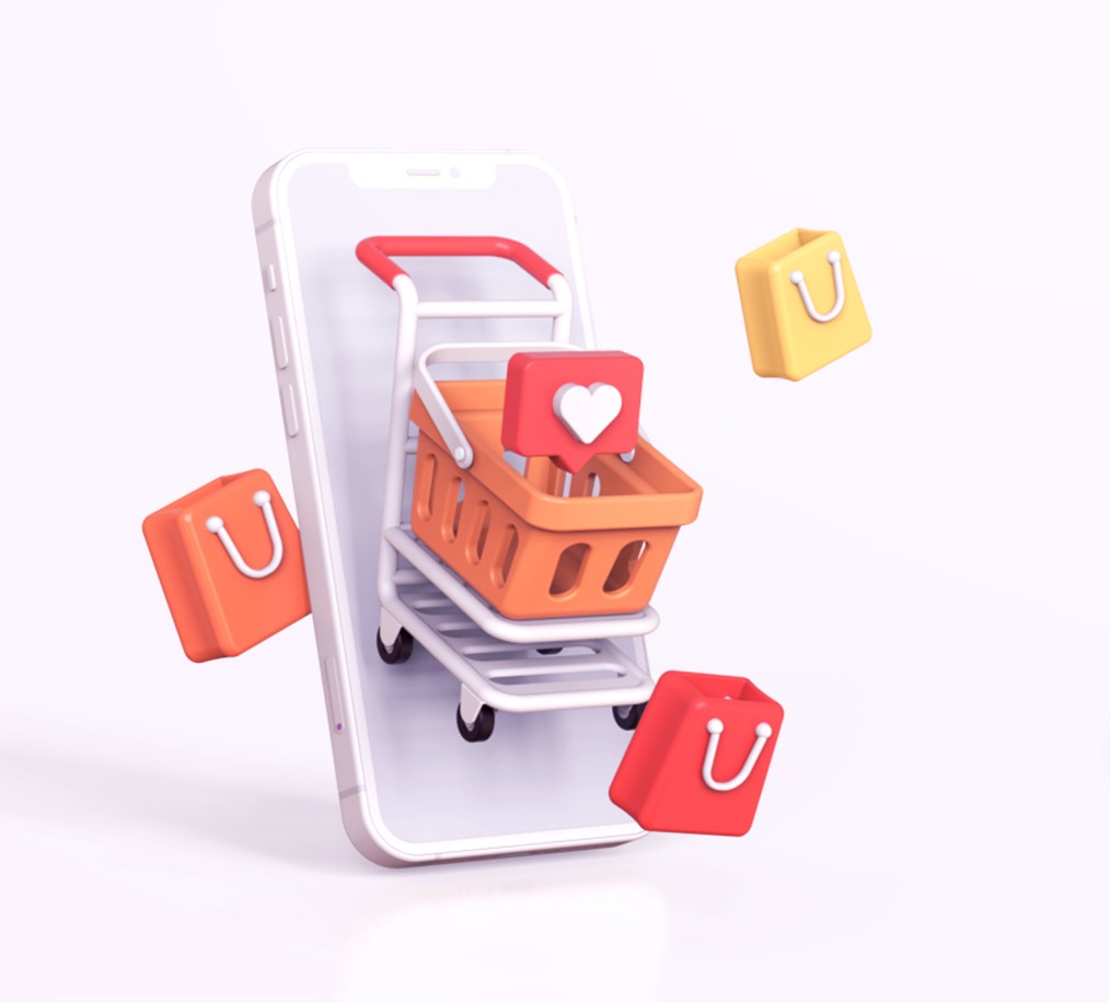 Online Shopping Experience eCommerce Store Cart Mobile
